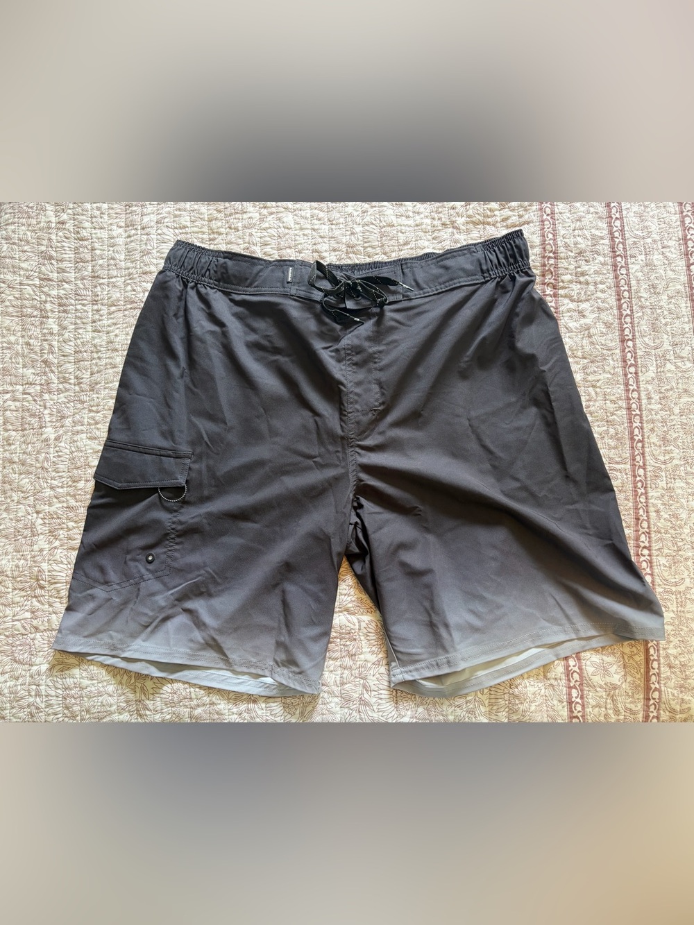 Men's Black Swim Board Shorts with Side Pocket XL 40-42 waist